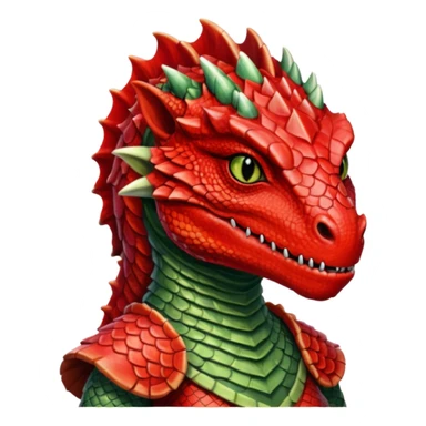 ESO red female half Argonian  sticker