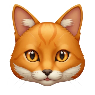 Cat with slim fox eyes  sticker