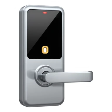 Electronic Door Lock System with card insert only screen no key hole sticker