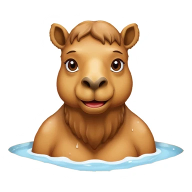 Camel in sauna sticker
