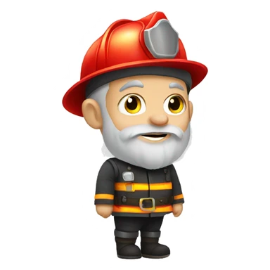 Dwarf as fireman sticker