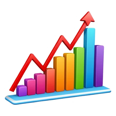 sales graph sticker