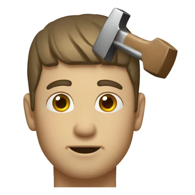 hitting the nail on the head with a hammer sticker