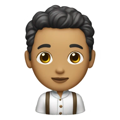 Funko cabello café y piel blanca  sticker