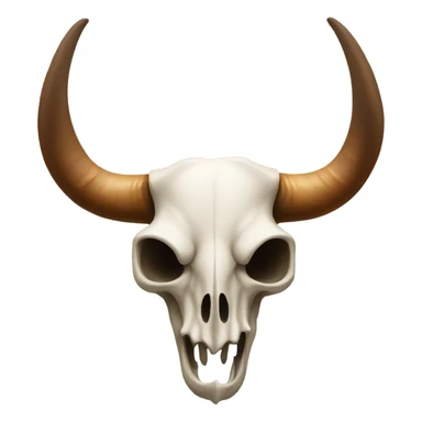 Upside down longhorn sticker
