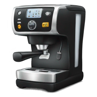 black coffee machine sticker