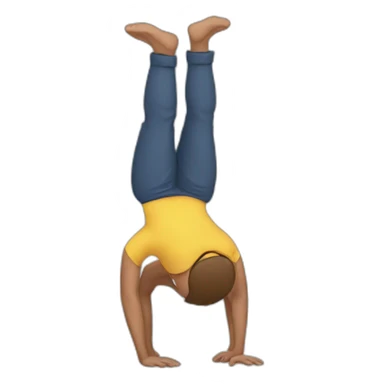 head stand sticker