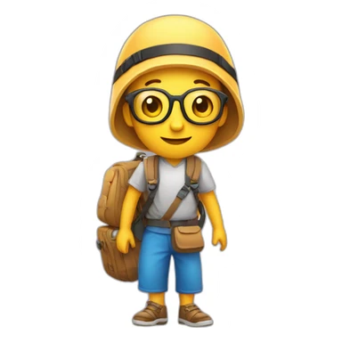 yandex travel planet with tourist sticker