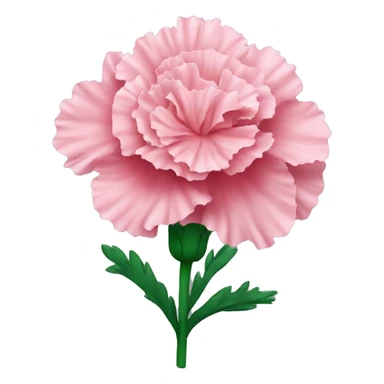 carnation flower sticker