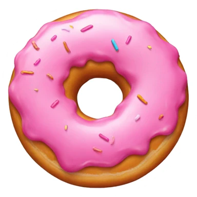 Pink donut  sticker
