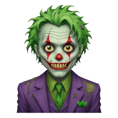 zombie joker  sticker