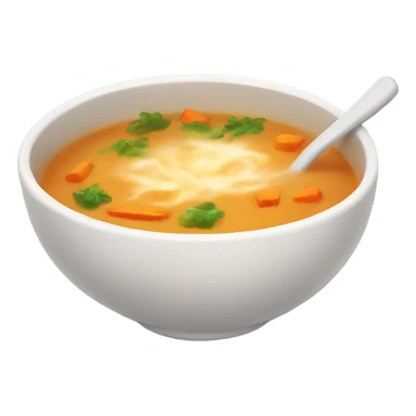 Hot soup happy bowl winter day sticker