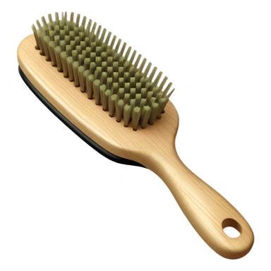 pale olive hairbrush  sticker
