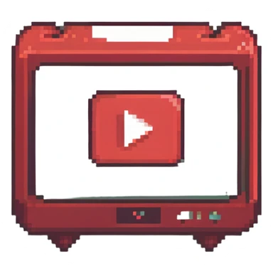 red video streaming icon sticker