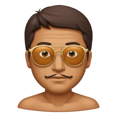 roma ancient man with sunglasses sticker