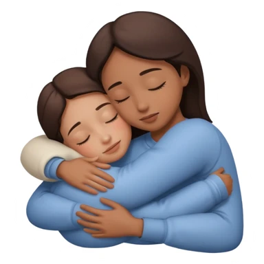 Deep hug on sleep sticker