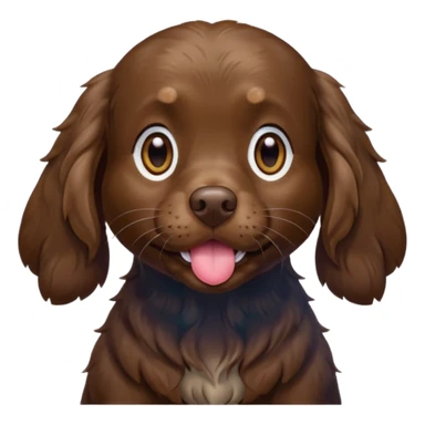 Boykin spaniel blowing kiss  sticker