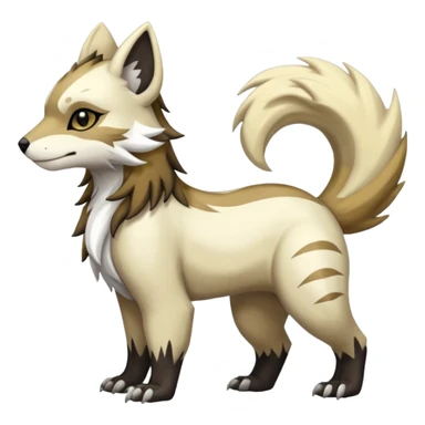 Shiny Brown Golden Ginger Black Grey White Beige Linoone-Absol-Trico-Hybrid (Full body) sticker