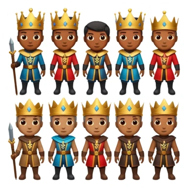 Characters based off of Kingshot the mobile game. sticker