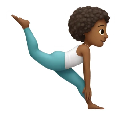 yoga with letter Y sticker