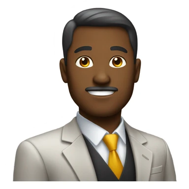 Hombre guapo con traje elegante sticker