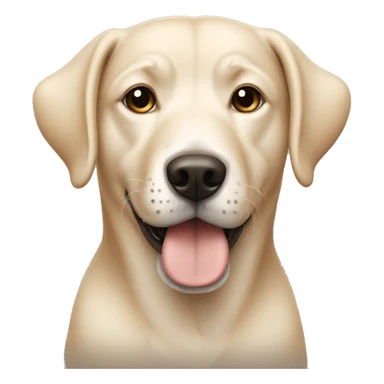 light beige dog  sticker