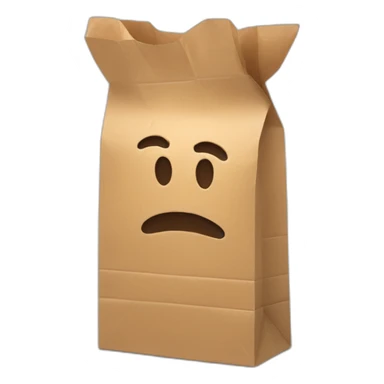 takeaway paper bag sticker