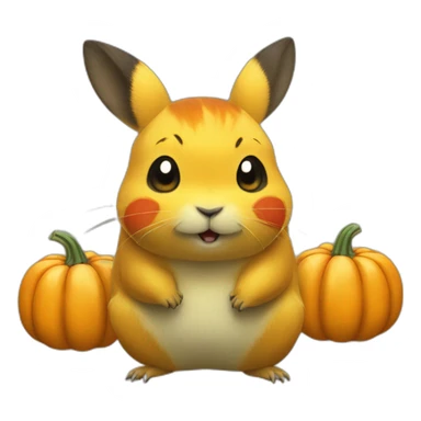 pika-pumpkin sticker