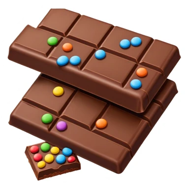 Chocolate bar multy colors sticker