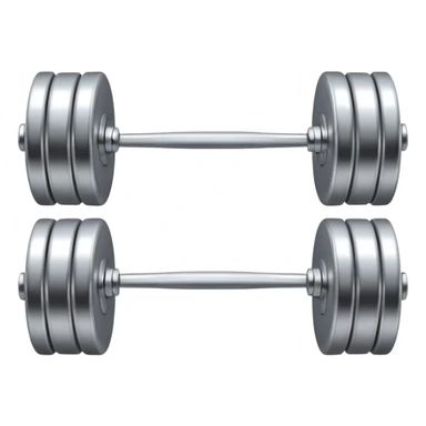 Silver barbell sticker