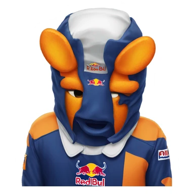 Orange redbull sticker
