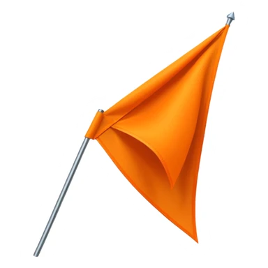 Double triangular orenge Flag sticker