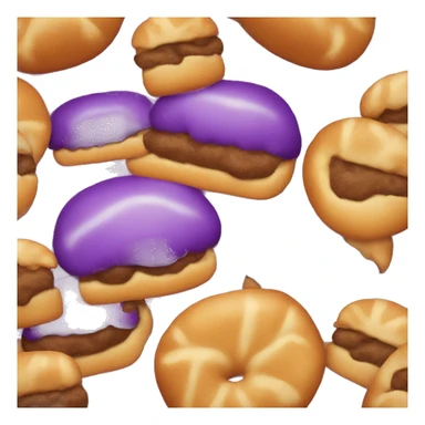 Purple Bun whopper sticker