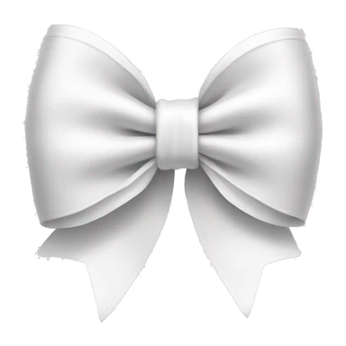 White bow on white bow sticker
