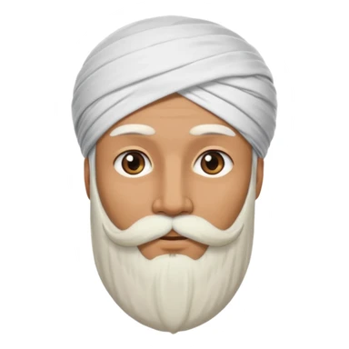 photo of a man's head wearing a turban sticker