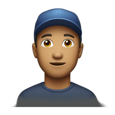 man with backwards hat sticker