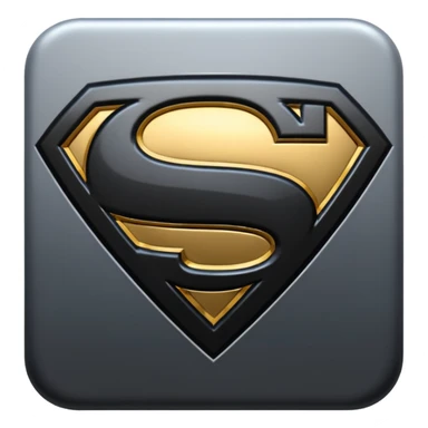 Superman Symbol Man of Steel black sticker