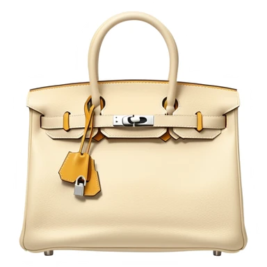 front vanilla hermes birkin bag sticker