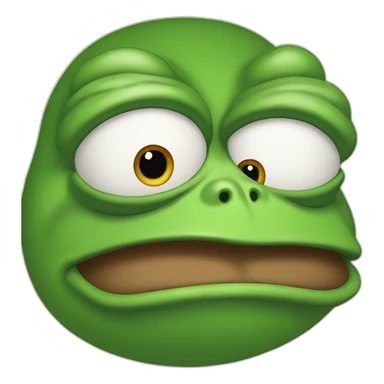 Pepe the frog with heard sticker