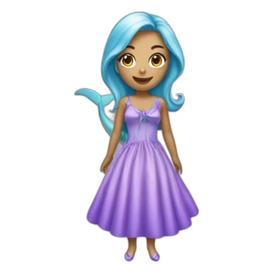 Dolphin in a dress sticker