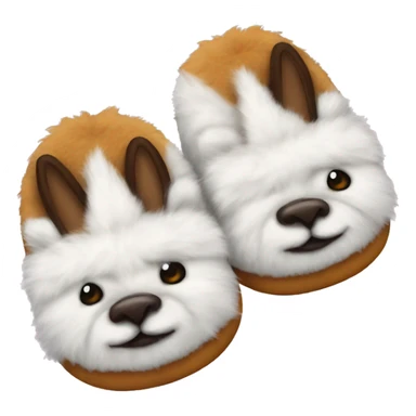 furry slippers sticker