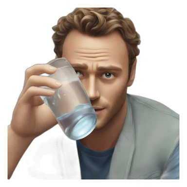 Kerem bursin drinking water sticker
