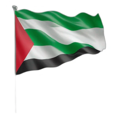 palestinian flag floating sticker