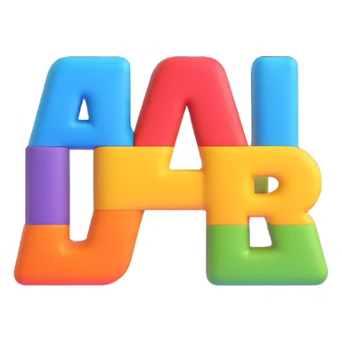 letters HZRP as a logo in distinct microsoft style 3d fluent emojis sticker