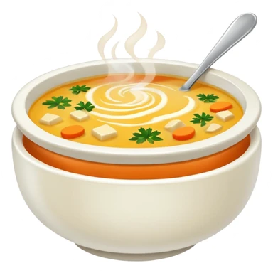 yummy soup in bowl sticker