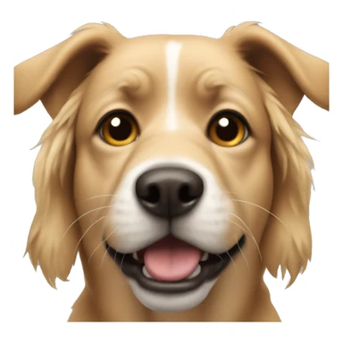 Dog make freaky face  sticker