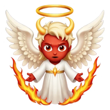 Biblically accurate Angel seraphim make a devil sticker