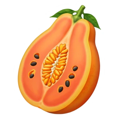 a full Papaya without any opening  sticker