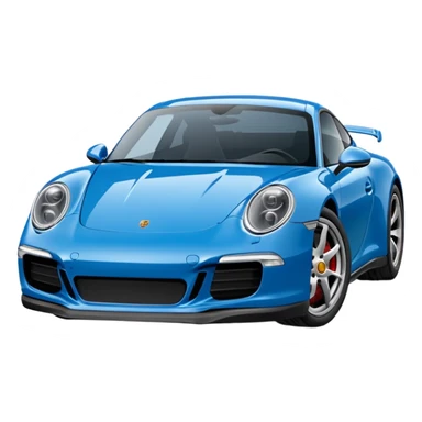 Porsche 911 bleue marine sticker