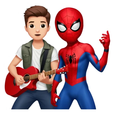 CHARLIE PUTH FEATURING SPIDER MAN SINGING "SPIDER MAN" IN ROCK VERSION sticker
